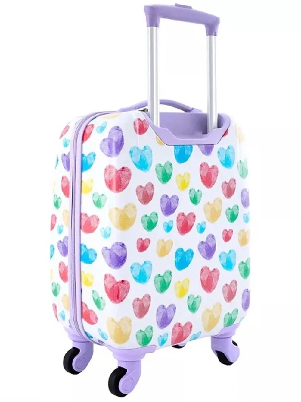 Travelers Club kids 5 piece luggage set Multicolor Heart Travel Set Lavender